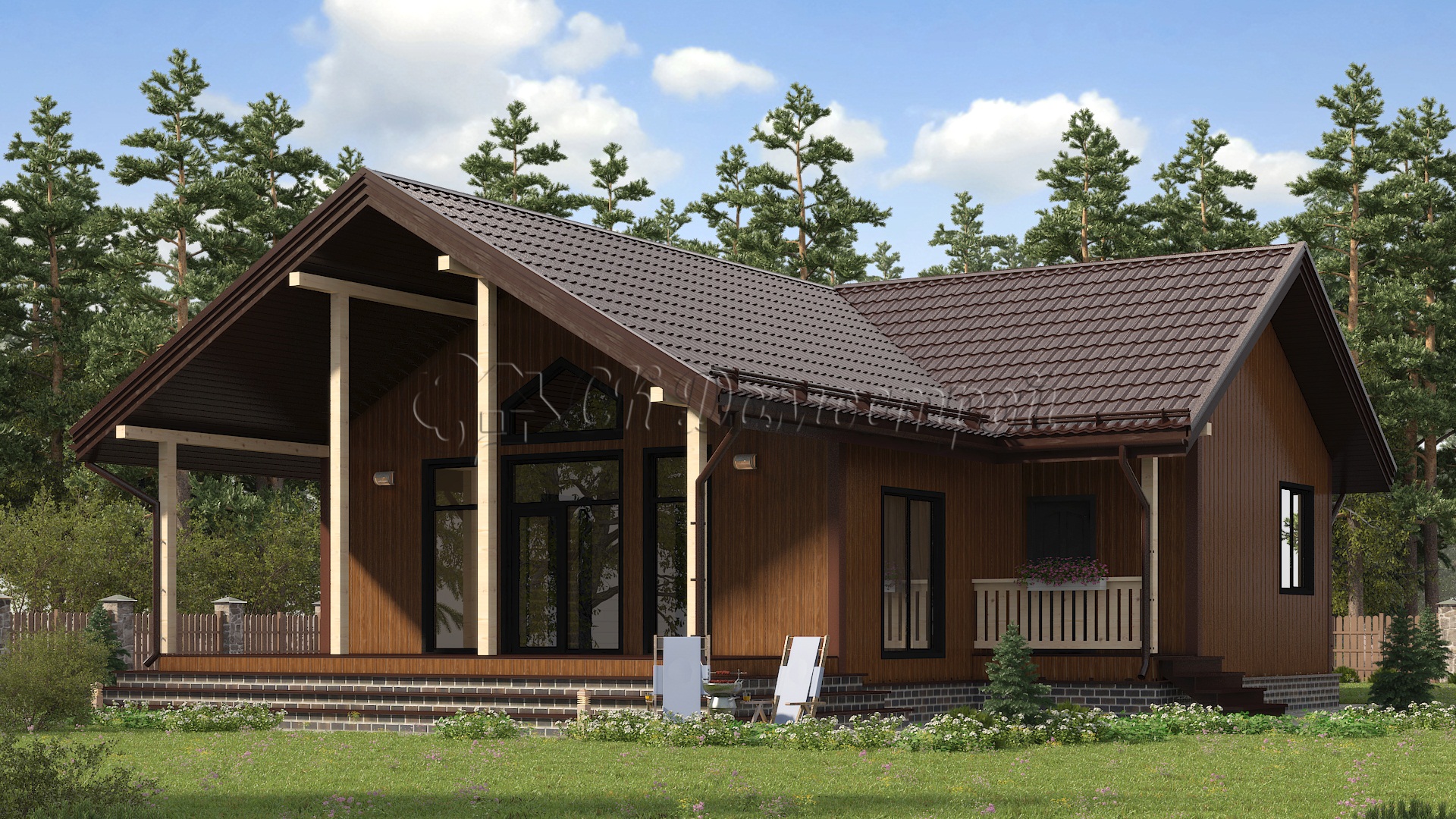 Дом «Белов» 8х17 м