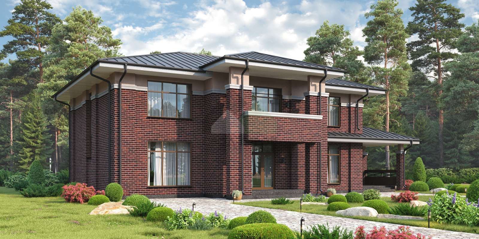 Дом из керамических блоков С-418 КЕ «Успех»