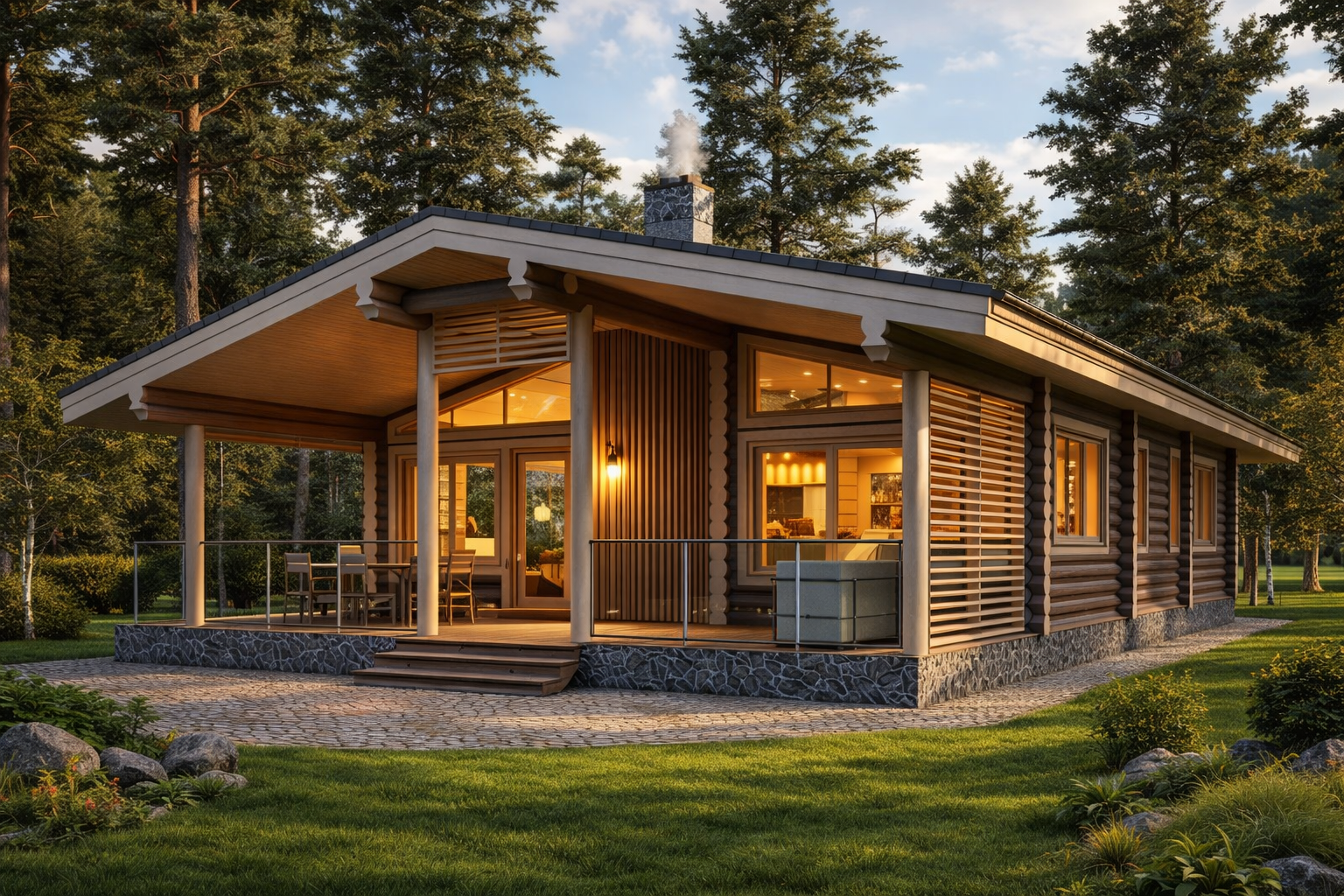 Дом из бревна «Жуковский» | ЭкоТех