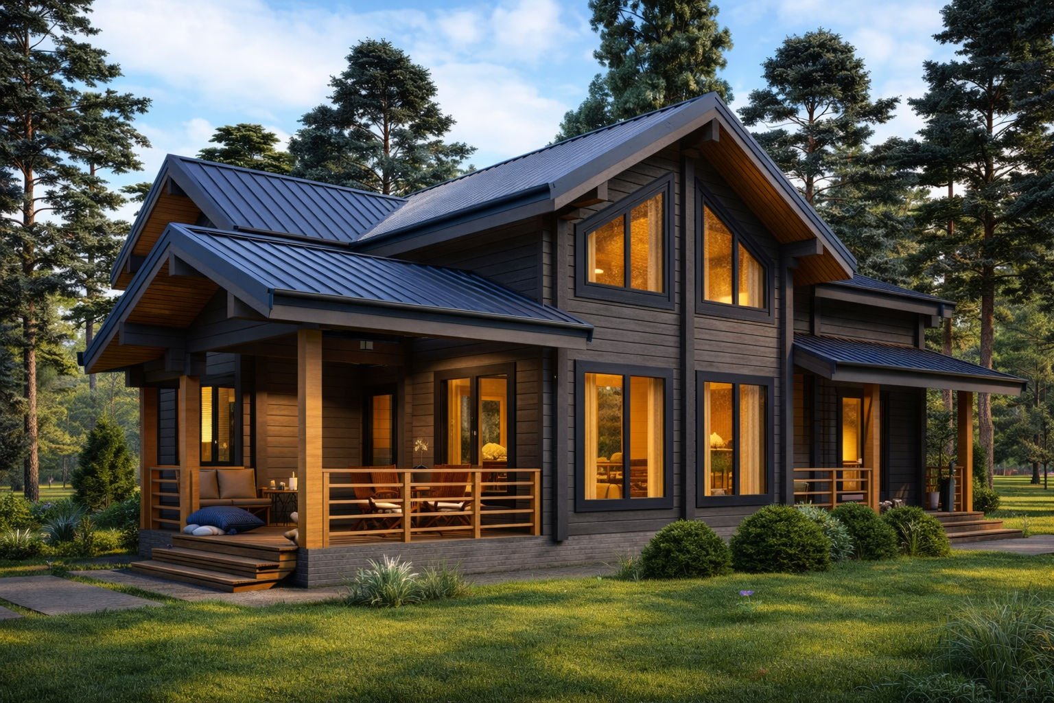 Дом из клееного бруса «Ясенево» | ЭкоТех