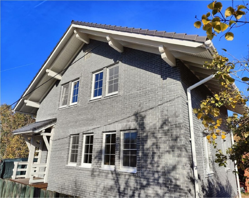 Проект каркасного дома с мансардой Шале S под ключ от компании БАКО