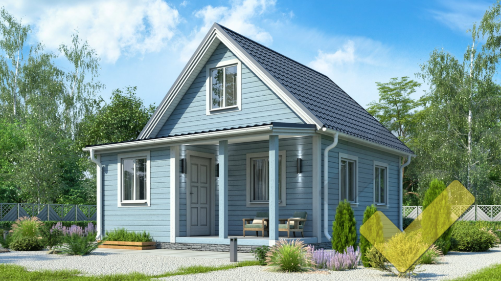 Строительство каркасного дома 8х6 "Балчуг-2" под ключ