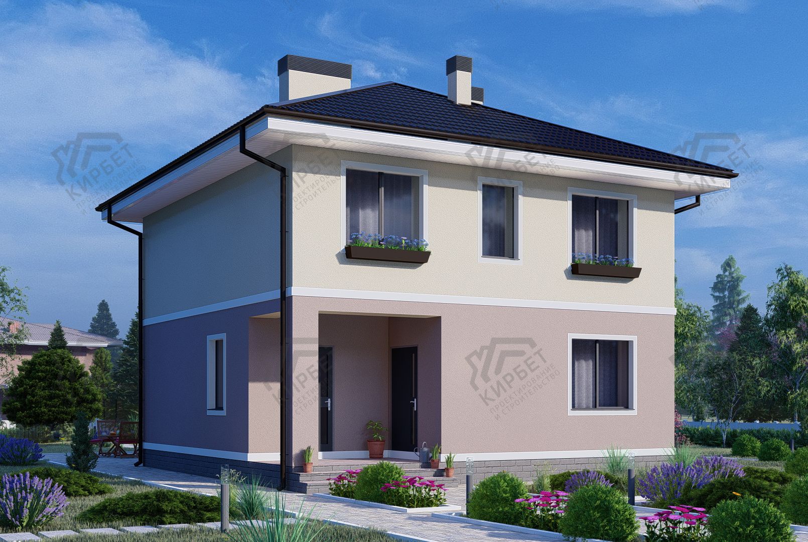 Проект дома из керамоблоков 9х12 ТКБ-151: цена 7073000 руб.